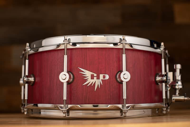HENDRIX 14 X 6 ARCHETYPE STAVE SERIES PURPLE HEART SNARE DRUM, NATURAL SATIN image 1