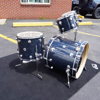 DW USA Collectors Series - Ebony Chaos - 4pc Pure Maple SSC Shell Pack With Ring's (DW - Limited Finish) image 11