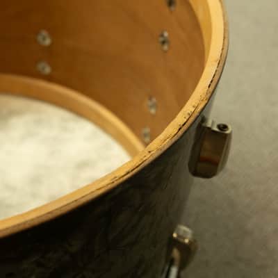 1950s Slingerland 14x22 Black Diamond Pearl Radio King Bass Drum image 10
