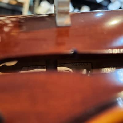 Cecilio 4/4 Advanced to Professional Level Violin Featuring Aged 7 Years+ Select Solid Spruce Top Highly Flamed One-Piece Maple Back and Sides, Real Ebony Components, Brazilwood Bows, Hand-Rubbed... image 15