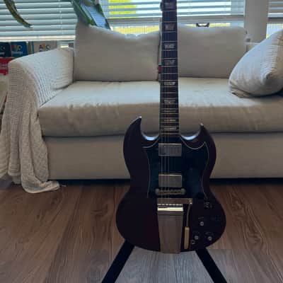 Gibson SG Standard "Large Guard" with Maestro Vibrola 1968 - Cherry image 1