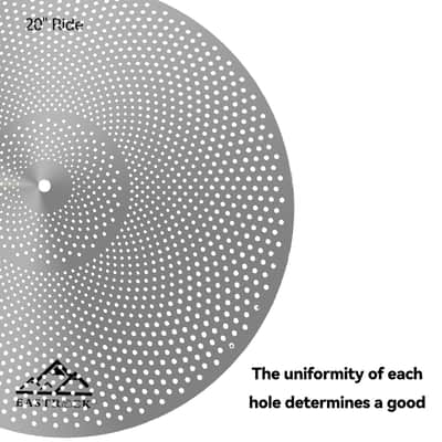 EASTROCK Low Volume Cymbal Pack - 5 Piece Set, 14" Hi-Hat + 16" & 18" Crashes + 20" Ride with Cymbal Bag and Felts image 3