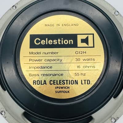 PAIR of Celestion G12H Blackback Speakers 70’s image 12