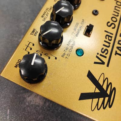 Visual Sound V3 Tap Delay Pedal – Single Tap Delay – Gold image 5