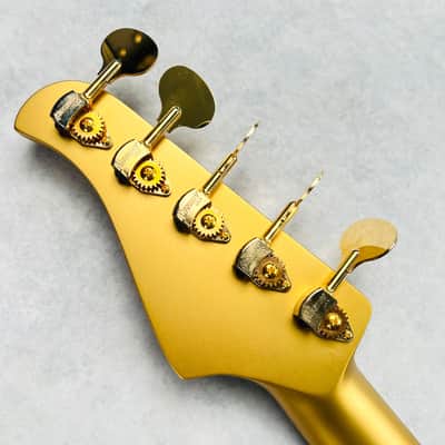 Pensa J-534 Ziricote Top Chambered 5-String Bass 2023 - Natural / Aztec Gold image 16