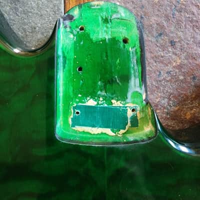 Peavey Fury V 5-string bass body 2007 - green QM image 4