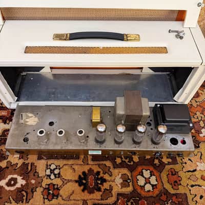 Vintage 1967 Marshall Super Bass White Tolex Plexi Guitar Amplifier Head *1960s* image 14