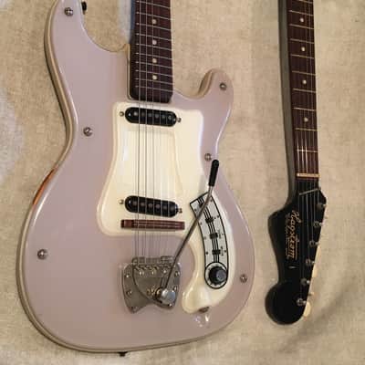 Hagstrom 1 1960's Rare Lavender + Blue Plastic Top Guitars image 7