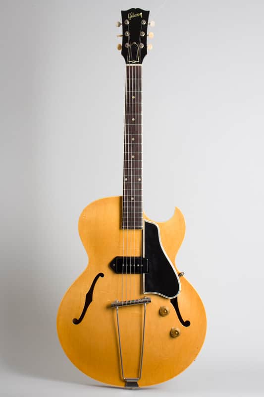 Gibson ES-225TN Thinline Hollow Body Electric Guitar (1957), ser. #U389-18, original brown hard shell case. image 1