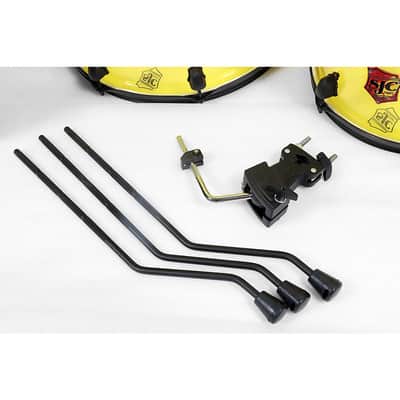SJC Drums Josh Dun Torch 3-Piece Shell Pack Regular Yellow Acrylic image 7