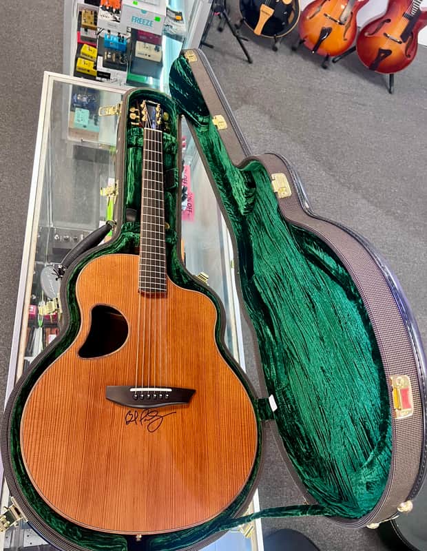 McPherson MG 4.5 Redwood Top East Indian Rosewood Back & Sides with Case Played & Signed By Brad Paisley - Pre Owned image 1