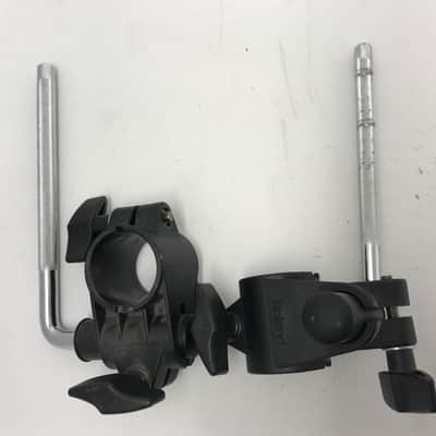 Pair of Roland L-Rod Arm Tom Mount Rack Clamp Bracket Black TD-4 Electronic Drum Parts