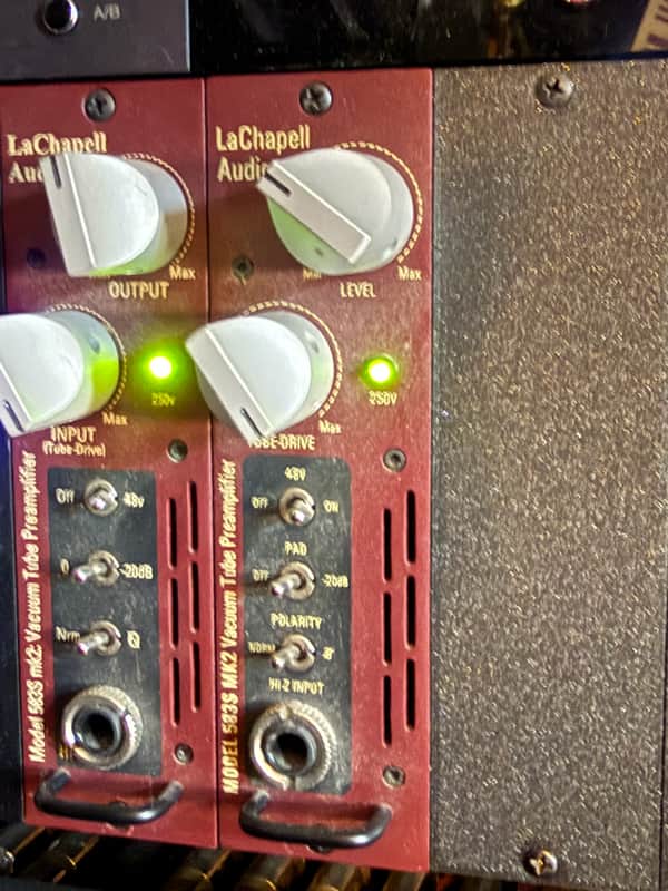 LaChapell Audio 583s mk2 500 Series Vacuum Tube Mic Preamp Module 2010s - Red image 1