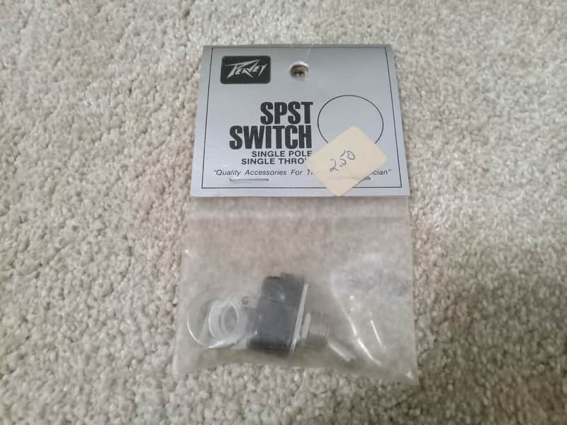 Vintage NOS 1980's Peavey SPST (Single Pole, Single Throw) Switch in Original Packaging! image 1
