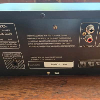 Onkyo DX-C330 6 disc CD player March 1996 - Black image 12