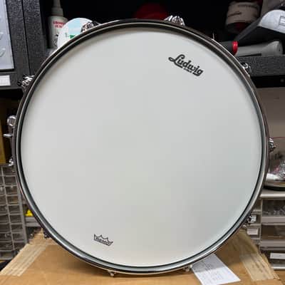 Ludwig Vistalite Reissue 6.5x14" Snare Drum - Smoke - Never Used image 6