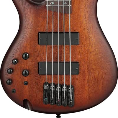 Ibanez SR505AL Standard Left-Handed 5-String Bass Guitar, Rosewood Fingerboard, Mahogany Brown Burst image 1