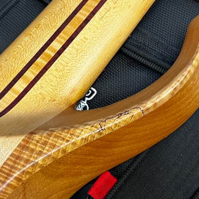Warrior Custom 6 String Bass Natural image 11