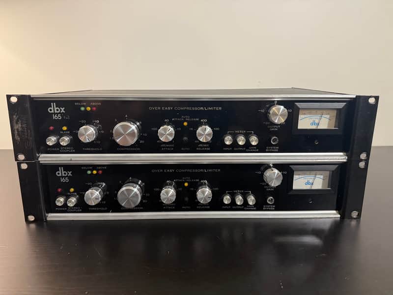 dbx 165 Over Easy Compressor / Limiter Pair 1970s - Black image 1