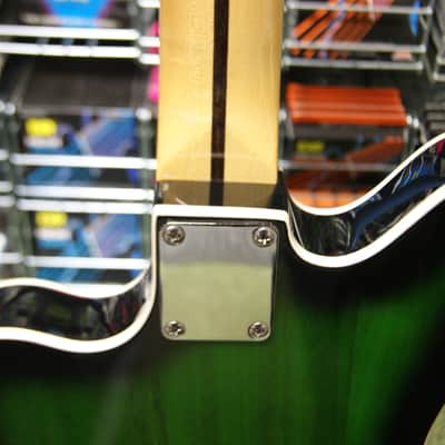 Revelation RJT-60 M TL semi acoustic guitar in greenburst image 7