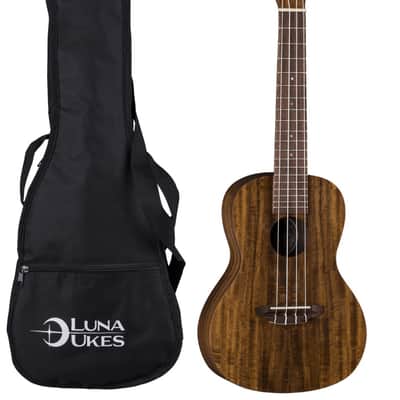 Luna UKE ACS Uke Flamed Acacia Soprano Ukulele w/Gigbag image 1