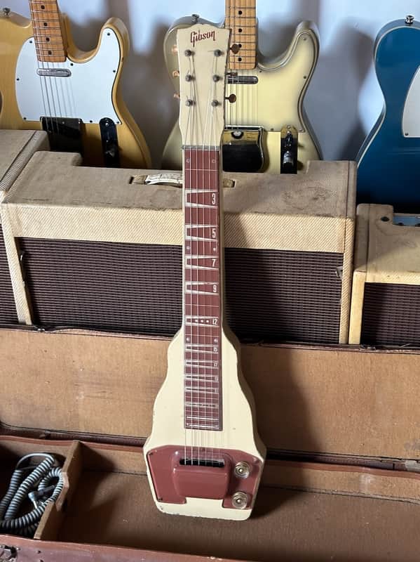 Gibson BR-9 Lapsteel 1950 - a groovy Cream & Peach deco style Lapsteel. image 1
