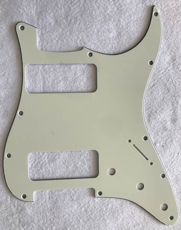 For Fender Stratocaster Strat P90 2 Pickup Guitar Pickguard,3 Ply Mint Green image 1