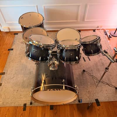 Tama Superstar Classic 7-Piece Maple Shell Pack + Matching Snare – Dark Indigo Burst – Like New Bild 3