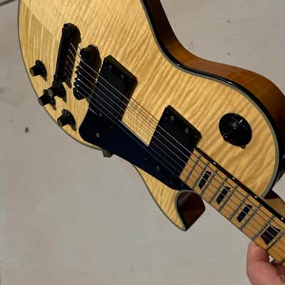 Ventura V2600 w/OHSC / Ibanez IBZ H+H "Lawsuit Les Paul" - Natural Flame Maple - 1976 image 9