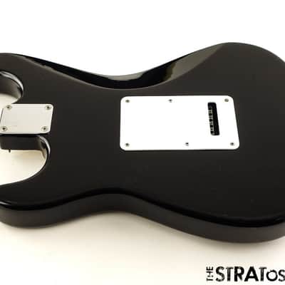 USED 1996 Fender MIM Standard Strat BODY & HARDWARE Guitar Black image 2