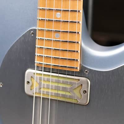 Eastman FT-SC'52-IBM FullerTone Series SC Electric Guitar - Ice Blue Metallic with Gig Bag image 8