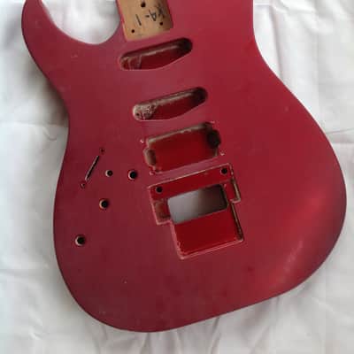 1987 Kramer Pacer Custom II Guitar body - Left Handed - Red image 1