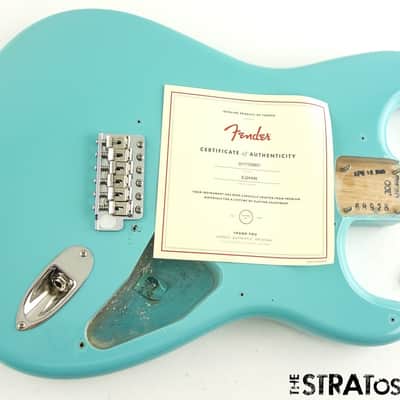 USA Fender ERIC JOHNSON Strat BODY + HARDWARE American Tropical Turquoise image 2