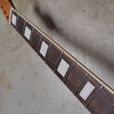 Roasted Maple Tele Neck fits fender Telecaster body 22fret Block Inlay image 3