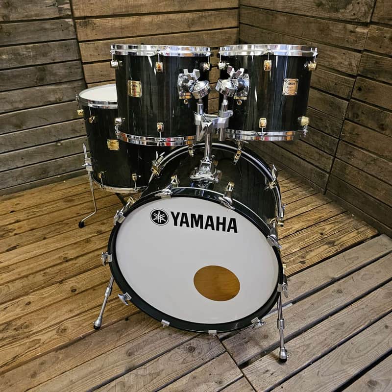 Drum Kit Yamaha Maple Custom MIJ, Ebony USED! RKYCK300126 image 1