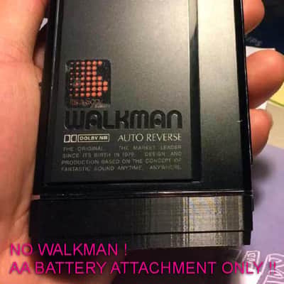 Sony Walkman AA Battery Attachment, Rare Handmade, Working ! image 11
