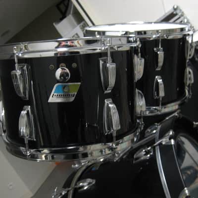 Ludwig Vistalite Solid black big beat 1976 - Noir opaque image 3