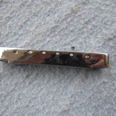 Import Tune-O-Matic Bridge Needs Saddles & Screws Clean Import Probably Korean Tune-O-Matic Bridge Without Saddles image 2