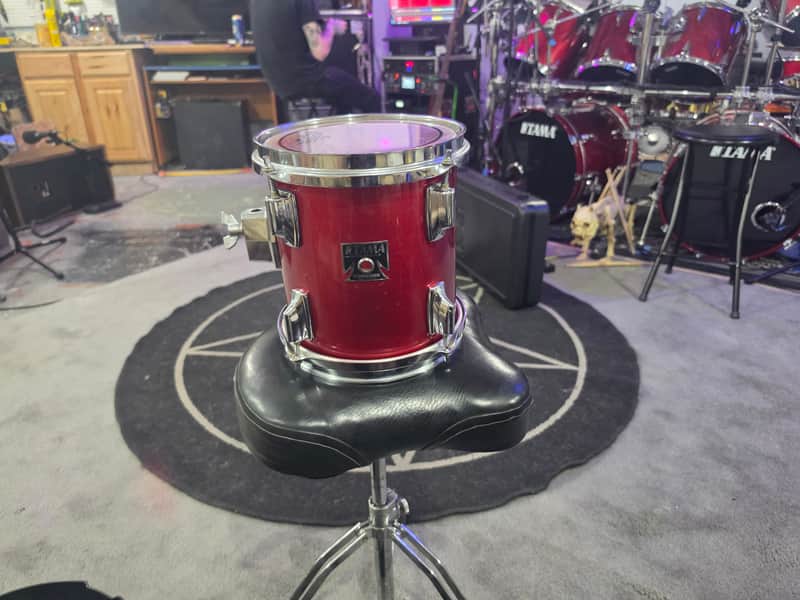 Tama Superstar - 9"x8" Tom - 1980's - Candy Apple Red Lacquer image 1