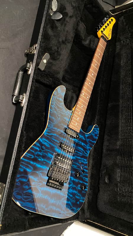 2013 Schecter USA Custom Shop CET Black Ocean HSS image 1