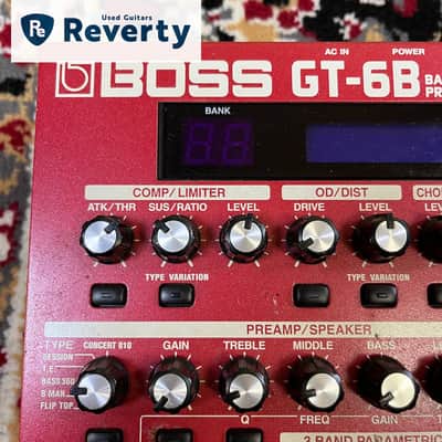 Boss GT-6B Bass Multi-Effects Processor Pedal with Power cable Used image 3