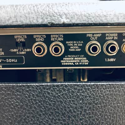 1998 Fender ‘94 Twin Amp “Evil Twin”, 2 Channel 100-Watt 2x12" Combo image 15