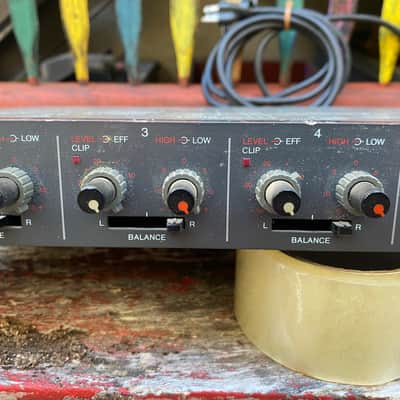 TOA D-3 compact 1U rack-mount 4-channel stereo electronic music mixer image 5