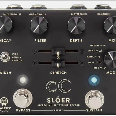 ギター walrus audio sloer(black) Walrus Audio Slöer Ambient Reverb, Black – Carlton Music Center