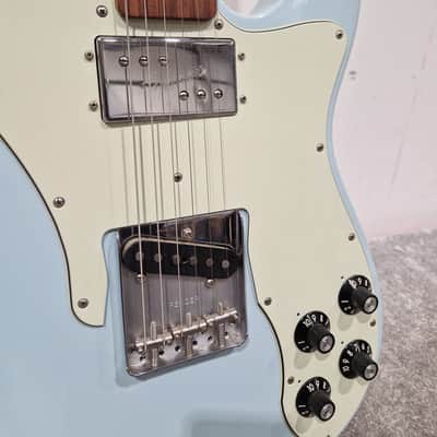 Fender Vintera Telecaster Custom - Electric Guitar - Sonic Blue - Made In Mexico S/N MX19051283  - Excellent w/ Soft Case - Refurbished imagen 5