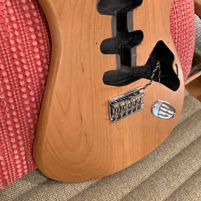 Warmoth Alder Stratocaster Hardtail Body with Fender Hardtail Bridge image 9