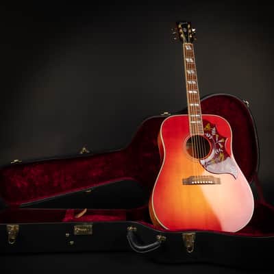 2014 Gibson Limited Edition Hummingbird Quilt - Heritage Cherry Sunburst | USA Bozeman Custom Dreadnought Acoustic Guitar L.R. Baggs Pickup | OHSC image 1