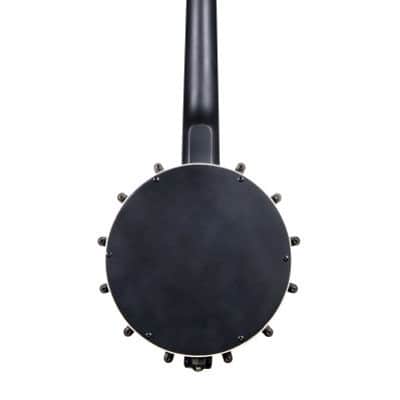 Kala Concert Banjo Ukulele With Bag, Black Satin OPEN BOX DEMO MODEL image 3