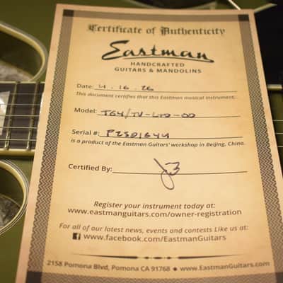 Eastman T64/TV-LTD-OD Olive Drab Limited Edition image 12