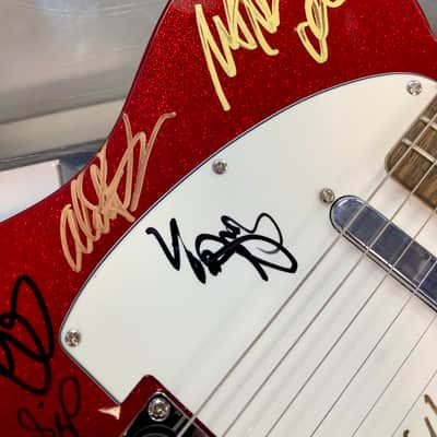 Squier Bullet Telecaster, Red Sparkle, Autographed by 2018 Blues Cruise Artists with Gig Bag - Pre Owned image 15